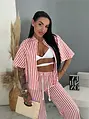 Női kétrészes csíkos szett STRIPED