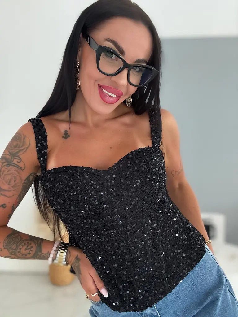 Flitteres korzett SPARKLE GLAM - next