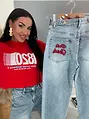 Magas derekú wide leg farmer DONT TOUCH