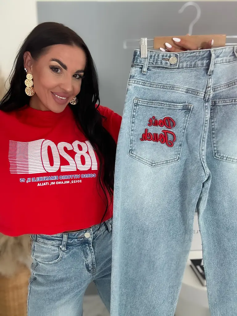 Magas derekú wide leg farmer DONT TOUCH - next