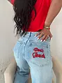 Magas derekú wide leg farmer DONT TOUCH