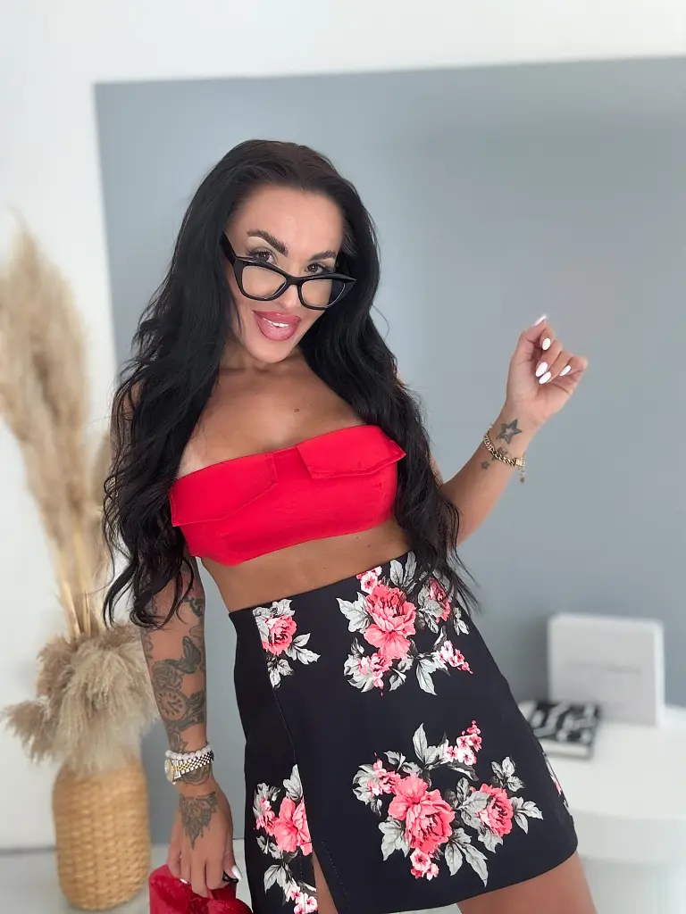Virágmintás skort PEONY