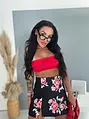 Virágmintás skort PEONY