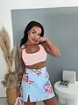 Virágmintás skort PEONY