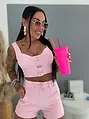 Pink farmer szett arany díszítéssel VIBE SET