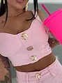 Pink farmer szett arany díszítéssel VIBE SET