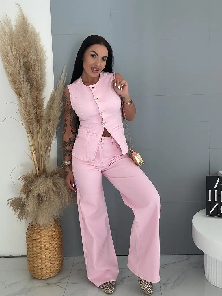 Kétrészes pink farmer szett PINKY