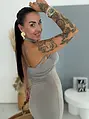 Felsliccelt midi ruha HOLLIE