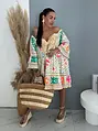 Mintás rojtos boho stílusú ruha HANGA