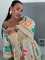 Mintás rojtos boho stílusú ruha HANGA