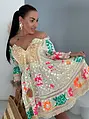 Mintás rojtos boho stílusú ruha HANGA