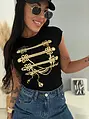 Elasztikus felső arany díszítéssel MONARCH