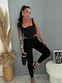Leggings fekete strasszkövekkel INA