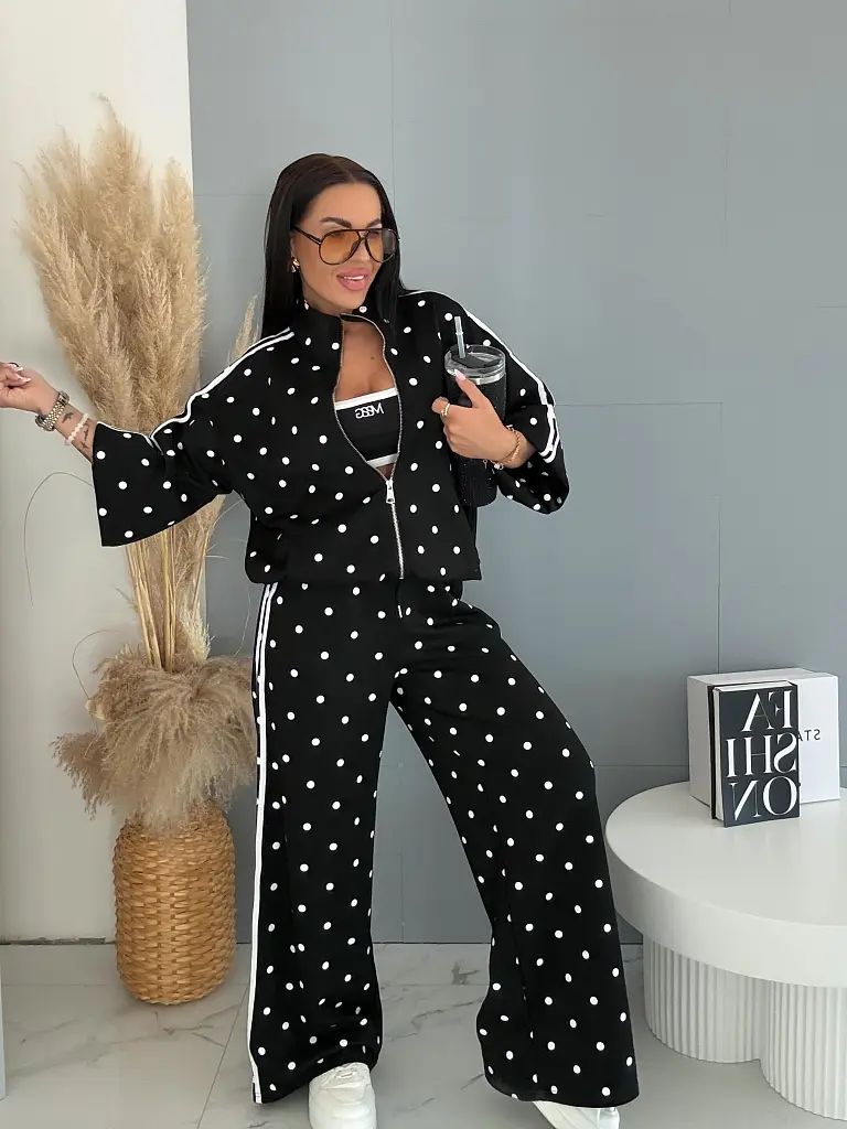 Női kétrészes pöttyös szett POLKA DOT