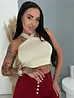 Csillogós crop top X pánttal STARRY
