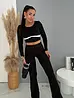 Elasztikus crop top melltöméssel LINE