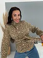 Farmerdzseki leopárdmintával és övvel LEON