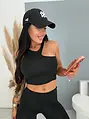 Sportos crop-top melltöméssel CARA