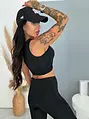 Sportos crop-top melltöméssel CARA