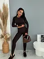 Magas derekú lábujjpántos leggings FLEXA