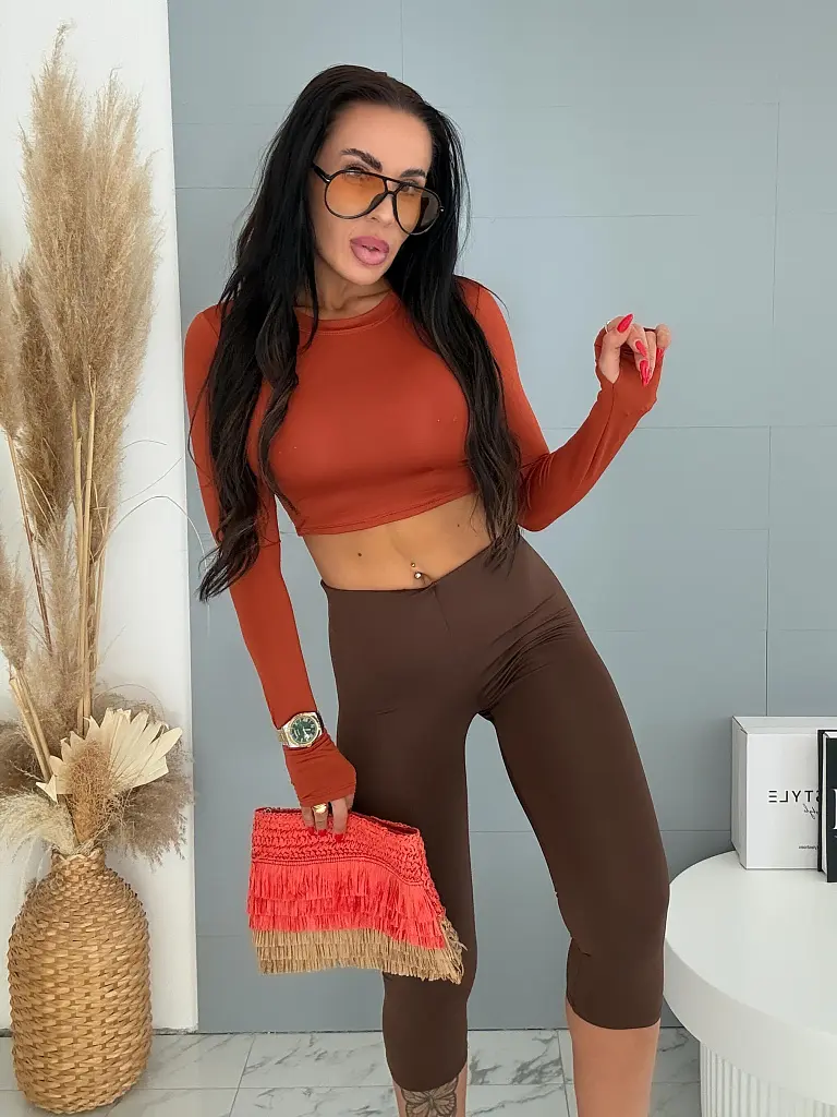 Elasztikus capri leggings ZAYA