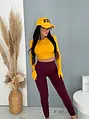 Magas derekú push-up leggings húzott fenékrésszel FLEX FIT