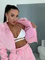 Prémium baggy melegítőszett szőrmével PINK LUXURY