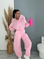 Prémium baggy melegítőszett szőrmével PINK LUXURY
