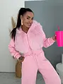 Prémium baggy melegítőszett szőrmével PINK LUXURY