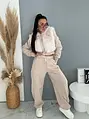 Prémium baggy melegítőszett szőrmével BEIGE LUXURY