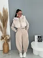 Prémium baggy melegítőszett szőrmével BEIGE LUXURY