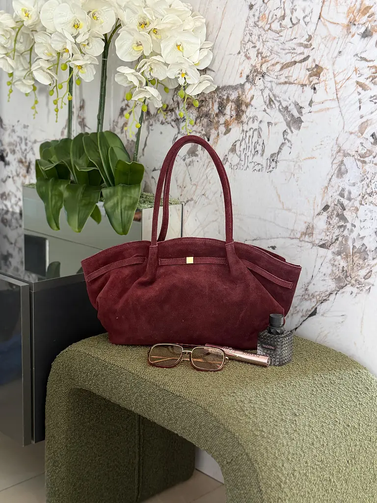Eredeti velúrbőrből készült táska ELEGANCE - next