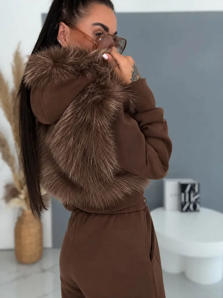 Prémium baggy melegítőszett szőrmével CHOCO LUXURY
