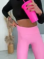 Műbőr leggings magas derékkal PINK DIVA