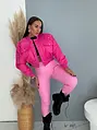Műbőr leggings magas derékkal PINK DIVA