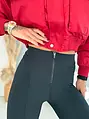 Bordázott cipzáras leggings MARA