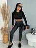 Enyhén bélelt műbőr leggings ALPINE