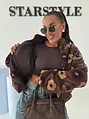 Virágmintás bomber kabát FLORA