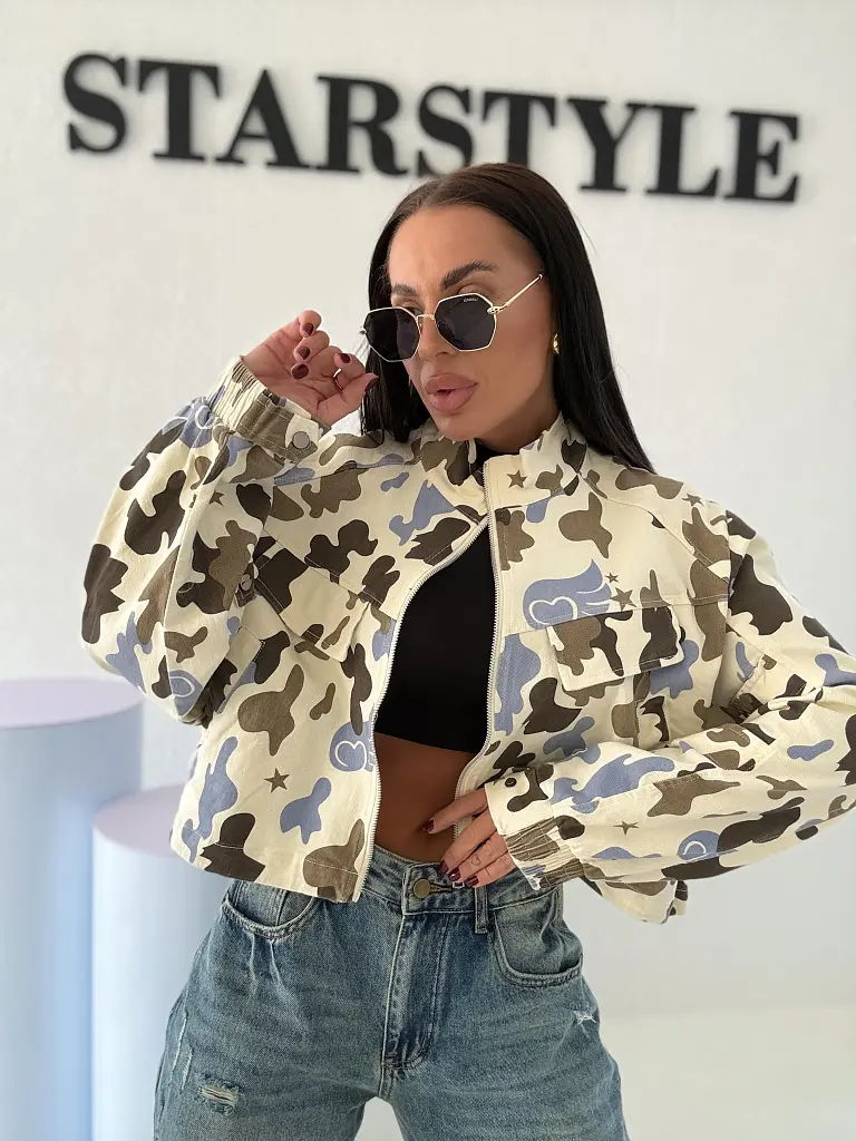 Crop denim army farmerdzseki NEPO - next