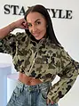 Crop denim army farmerdzseki NEPO