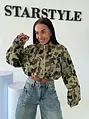 Crop denim army farmerdzseki NEPO