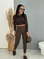 Coffee cipzáras leggings MIRA