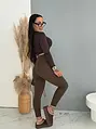 Coffee cipzáras leggings MIRA