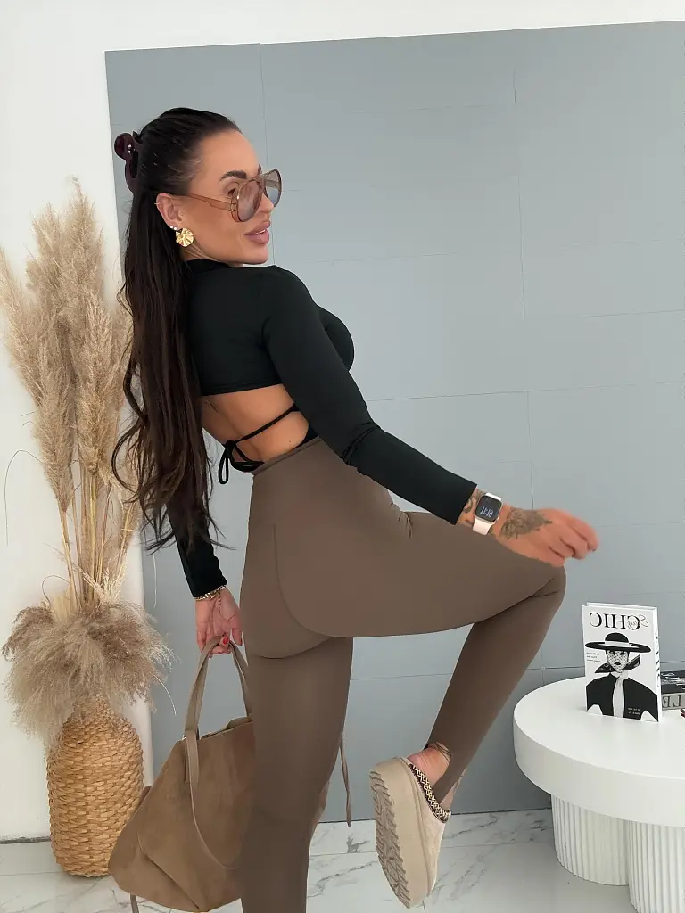 Magas derekú pus-up stirrup leggings LUXIA - next