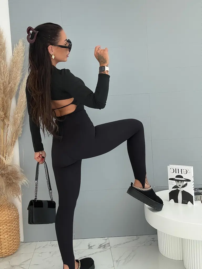 Magas derekú pus-up stirrup leggings LUXIA - next