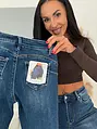 Skinny szabású elasztikus push-up farmer NEW