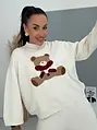 Kétrészes kötött szett macimintával TEDDY