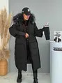 Hosszú télikabát levehető kapucnival WINTER