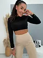 Bélelt magas derekú, trapéz szárú leggings WINTER