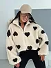 3D len virágmintás bomber kabát TEDDY LOVE
